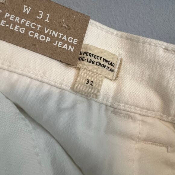 Madewell The Perfect Vintage Wide Leg Crop Jean NWT sz 31 - Picture 6 of 7